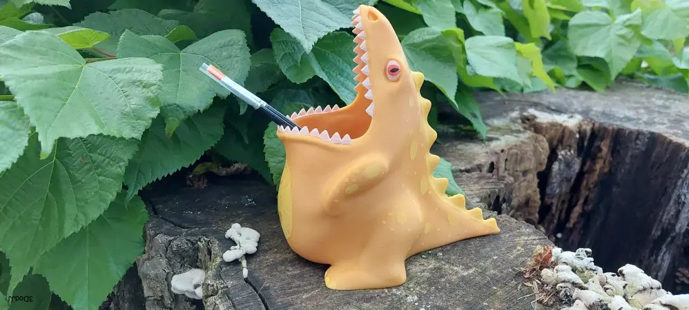 Dino stojánek na tužky - kreslený