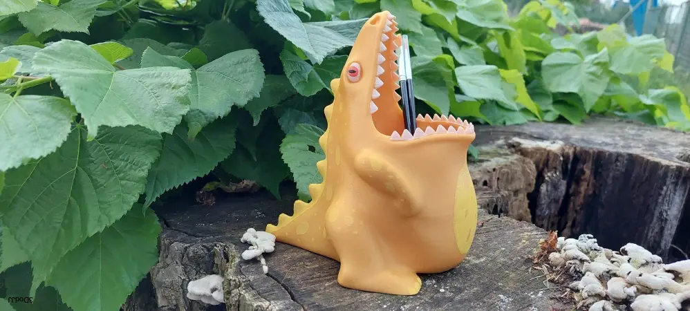 Dino stojánek na tužky - kreslený